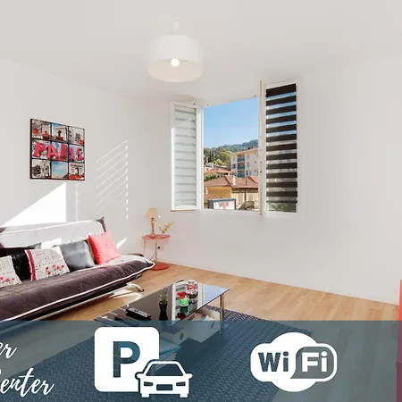 Supercannes Center - Parking - Spacieux 70 Metres - Clim - Wifi Exterior photo